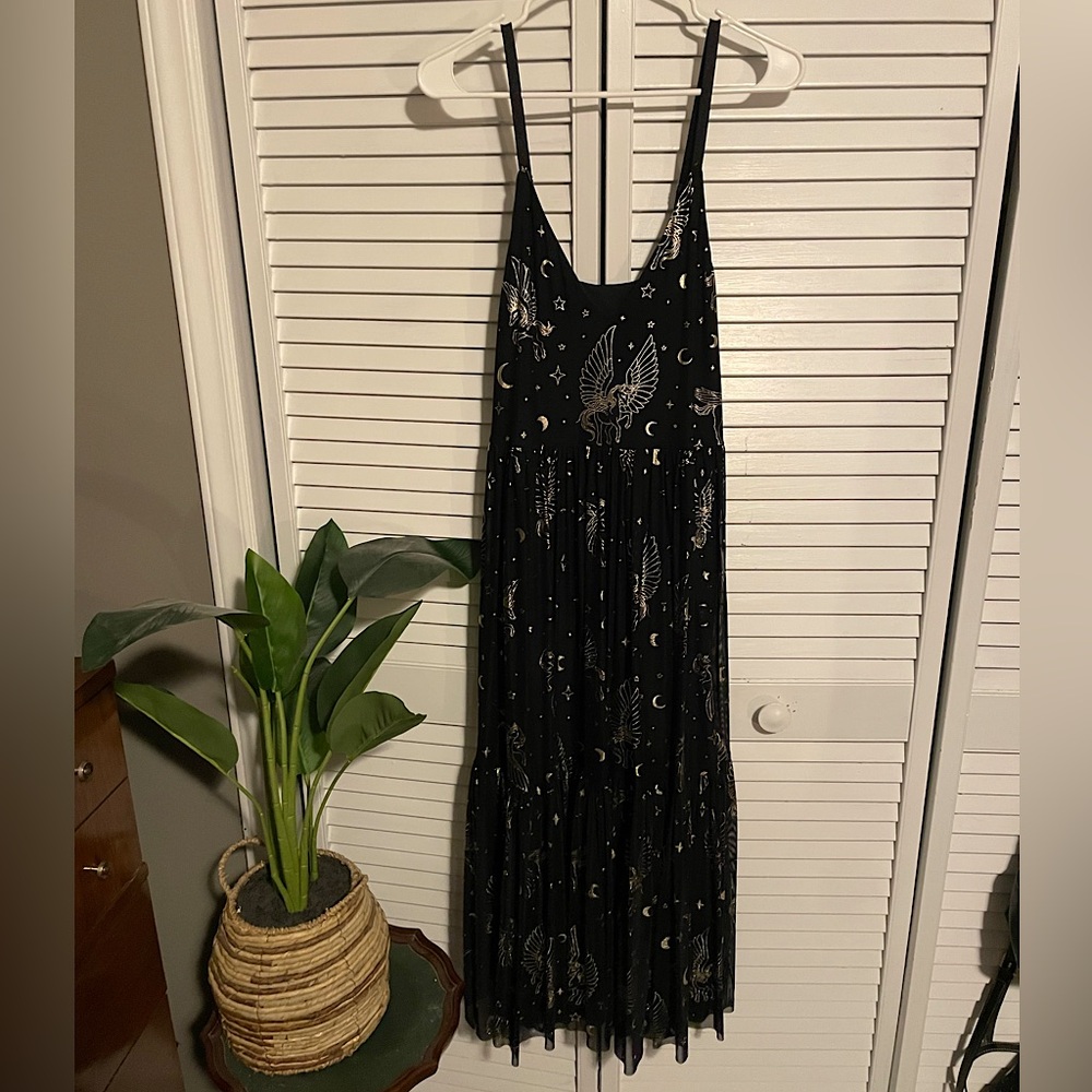 Blackmilk Pegasus In The Sky Sheer Midaxi Dress